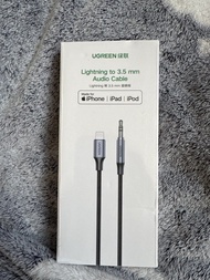 UGREEN Lightning 轉 3.5mm 音頻線 audio cable