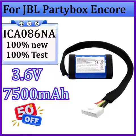 New ICA086NA High Quality Battery 7500mAh Battery for JBL Partybox Encore ICA086NA Bluetooth Audio B