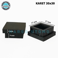 Hollow Table Chair Leg Rubber 3x3 30x30