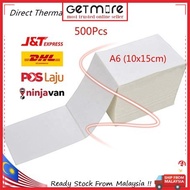 GETMORE Waybill A6 Thermal Sticker 500pcs Roll Thermal Label Stick 100mm*150mm Airway Bill Courier Bag Shipping | BORONG