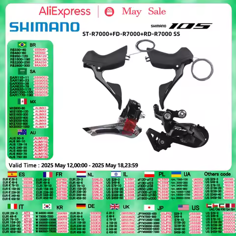SHIMANO R7000 Groupset 105 R7000 2x11s Derailleurs ROAD Bicycle Front Derailleur + Rear Derailleur +