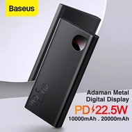 Brand New Baseus Adaman 10000mAh 20000mAh 22.5W Powerbank Metal Digital Quick Charge. Local SG Stock