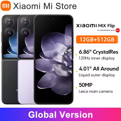 Global Version Xiaomi MIX Flip Snapdragon 8 Gen 3 Leica 50MP Camera Hyper Charger 6.86" 120Hz Displa