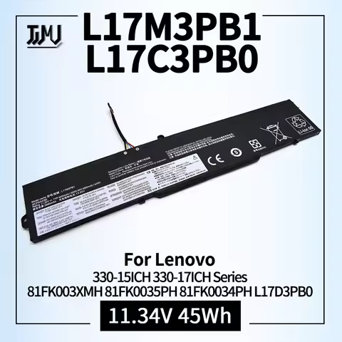 L17M3PB1 Laptop Battery for Lenovo IdeaPad 330-15ICH 330-17ICH Series Notebook 5B10Q71251 L17C3PB0 5