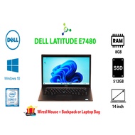 (REFURBISHED) DELL LATITUDE E7480 i7 6th / DDR4 8GB RAM / 512GB SSD / DELL / HP / LENOVO / LAPTOP MURAH / GAMING LAPTOP