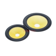 1PC Speaker Woofer Fiber Cone 6.5/8 Inch Rubber Surround Repair Kit Yellow Color For Home Theater St