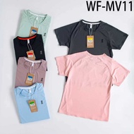 2026 Slim Fit Women's Shorts Sleeves Round Neck T-Shirt sport tshirt causal wear WF-MV11