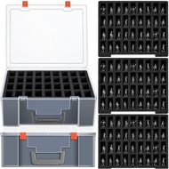 108 Slot Figurine Minature Carrying Case ,Compatible with Warhammer 40k, Dungeons & Dragons and More