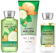 Signature Collection Cucumber Melon Gift Set ~ Body Cream ~ Shower Gel & Body Lotion. Lot of 3