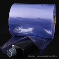 Cylindrical PVC Plastic Packaging Film Shrink Film Heat Shrink Film Stretch Wrap Heat Shrinkable Plastic Packaging Film 3 to 140cm Wide Spot/Shrinkable Plastic Sealer Heat Shrink S