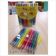 DEBOZZ Crayon Twist DB-888-12TW 12 Color Twist Crayon