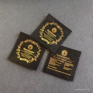 Black Foreign Language Packaging Bag Gold English Square Three-Sided Sealing Aluminum Foil Bag Seali