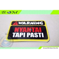 Funny Car Motorcycle sticker warning Is Awesome But Definitely