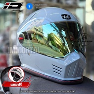 หมวกกันน็อคเต็มใบ ID IMMORTAL แว่น2ชั้น แถมฟรีแก็ปหน้า ถอดซักได้ รองรับการติดตั้งบลูทูธ หมวกกันน็อคว