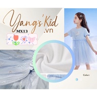 ELSA SNOW PRINCESS DRESS, SOFT 5D Chiffon DESIGN, FLAWED SKIRT FORM FOR CHILDREN FROM 11-13KG