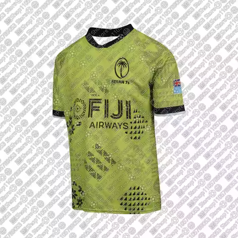 2026-27 New 3D Print T-Shirt Fiji 7s Rugby Breathable Shirt Fijian Drua Rugby Jersey Training Clothe
