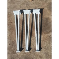 3-Piece Set Deformed Steel Legs 10 Ml White Color Height 70 Cm For Diy Attached To The Top Of Wood