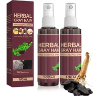 2Packaged Herbal Gray Hair Dye Spray - Plant-Based Hair Spray - Hair Dye After Shampoo - Liquid Esse