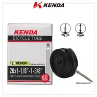KENDA INNER TUBE 20" X 1 1/8 1 3/8 (28/44-451) - PRESTA 60MM VALVE BICYCLE TUBES 451 MINI VELO FOLDI