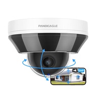 6MP IP PoE PTZ Camera Outdoor with Pan/Tilt 3X Optical Zoom, 2.8-8mm Motorized Lens, Built-in Mic, 9