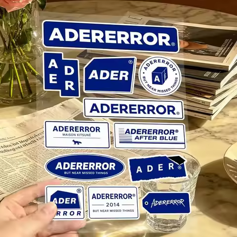 A-Ader E-Error Decal Set High Quality Printed and Cut Stickers Motorcycle Sticker
