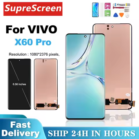 X60 Pro LCD for VIVO X60 Pro V2046 Lcd Display Touch Screen Digitizer Assembly For VIVO X60Pro Displ