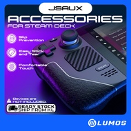 JSAUX Skin Stickers Set Compatible for Steam Deck/Steam Deck OLED, Steam Deck Anti-Slip Grip Protect