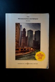 個經、個體經濟學、Microeconomics and Behavior 9th Edition Frank