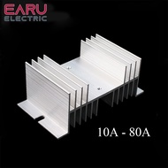 ☍✴۞ 1 pcs W shape Aluminum Single Phase Solid State Relay SSR Heat Sink Base Small Type Heat for 10A to 80A Radiator Wholesale Hot