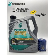 【Hot Stock】Petronas Syntium 800 10W40 Semi Synthetic SN/CF Engine Oil (4L) + Genuine Proton Oil Filter