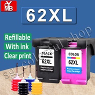 Compatible HP 62 Ink HP 62XL Black Tri Color HP62XL Ink Cartridge for HP 5540 5640 7640 5646 5546 57