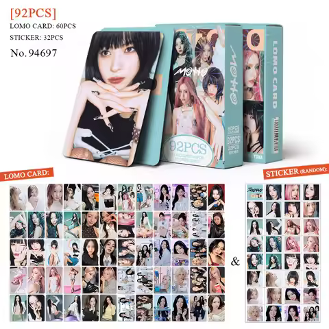 2026 New 92Pcs KPOP Small Card ITZY New Album MOTTO Peripheral Photo Card Sticker LOMO Card Collecti