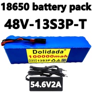 ชุดแบตเตอรี่ลิเธียม แบตเตอรี่ลิเธียมไอออน 48v 30Ah 1000w 13S3P battery แบตเตอรี่ลิเธียมไอออนสำหรับ 5