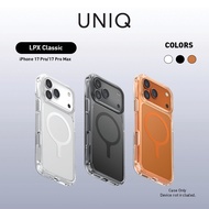 UNIQ LPX Classic Hybrid with MagClick Charging Case for iPhone 17 Pro/17 Pro Max - Frost Clear/Smoke