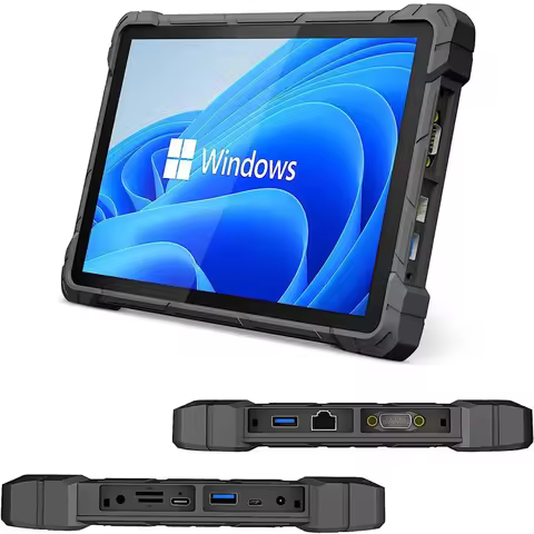 10.1 Inch Windows 11 Pro Rugged Tablet 4G LTE GPS 8GB RAM/128 GB ROM 10000mAh IP67 Handheld Waterpro