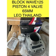 WAVE125 BLOCK RACING 65MM 4VALVE PNP HEAD 4VALVE LEO THAILAND FOR WAVE125 WAVE125S WAVE125R