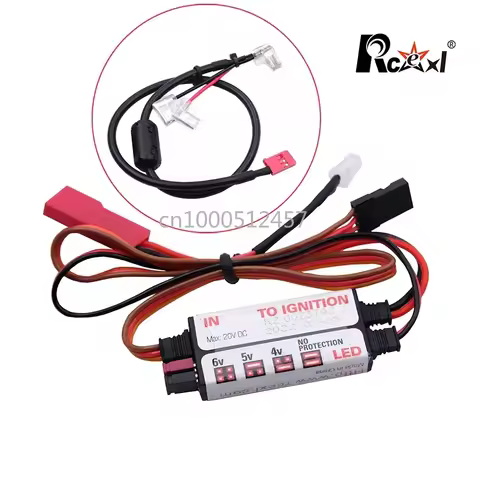 RCEXL RC Model Remote Safety Kill Switch Stop Switch for RC Gasoline Engine Magneto Airplane DLE Fix