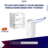 TP-LINK DECO BE85 (1-PACK) BE22000 WHOLE HOME MESH WIFI 7 SYSTEM
