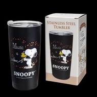 Snoopy 史努比 304不鏽鋼 冰霸杯 黑色 550ml