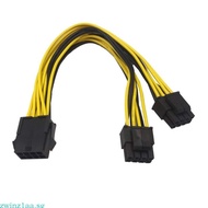 zwinz1aa 8Pin Male to Double 8Pin Female Cable Adapter CPU 8 Pin To Graphics Video Card Power Splitt