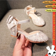 Kids Shoes Crystal High Heel Sandals Girl Frozen Shoes Elsa Princess Halloween Christmas Party