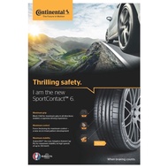 [Installation Provided] 285/35/19, 295/25/21 CONTINENTAL SPORT CONTACT 6 NEW TYRE TIRE TAYAR