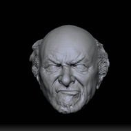 HL277 Tio Wheelchair Head Sculpture 1/12 6 Inch Action Figure Toy Collectible Model White Mold Movie