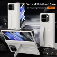 Google Pixel 9 Pro Fold Hand Strap CaseBuilt-in Screen ProtectorKickstandHinge Protection Case for G