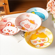 8 inch Cartoon Animal Ceramic Steak Plate Food Plate Spaghetti Plate Vegetable Plate Breakfast Plate