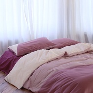 原創床上四件套60支長絨棉全棉貢緞拼色枕套被套床單款