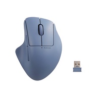 ELECOM Shellpha 靜音雙模人體工學 5 鍵滑鼠-藍 S