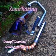 Fu daeng4 say thailand diamond funnel exhaust for fu/mx135/mxking/vixion