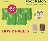 ❀Buy 2 Free 3 - ORIGINAL HQ Itsuki Kenko Cleansing and Detoxifying Foot Patch - 250pcs  5 boxes♚