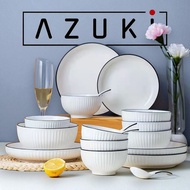 YAMADA Japanese Style Nordic Premium Ceramic Dinnerware Dinner Set Ceramic Plates Bowl Set Pinggan M